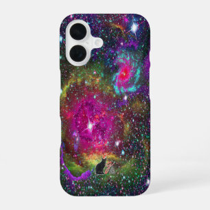 Coque iPhone 16 Étui de téléphone à champ d'étoiles atmosphérique