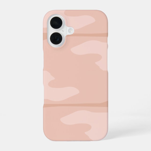 Coque iPhone 16 Étui de téléphone à esthétique neutre | Résistant  (Verso)