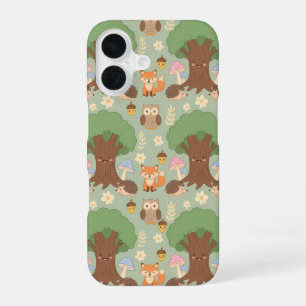 Coque iPhone 16 Étui de téléphone à motif mignon d'animaux de la f