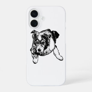 Coque iPhone 16 Étui de téléphone Aussie – Chien calme au repos