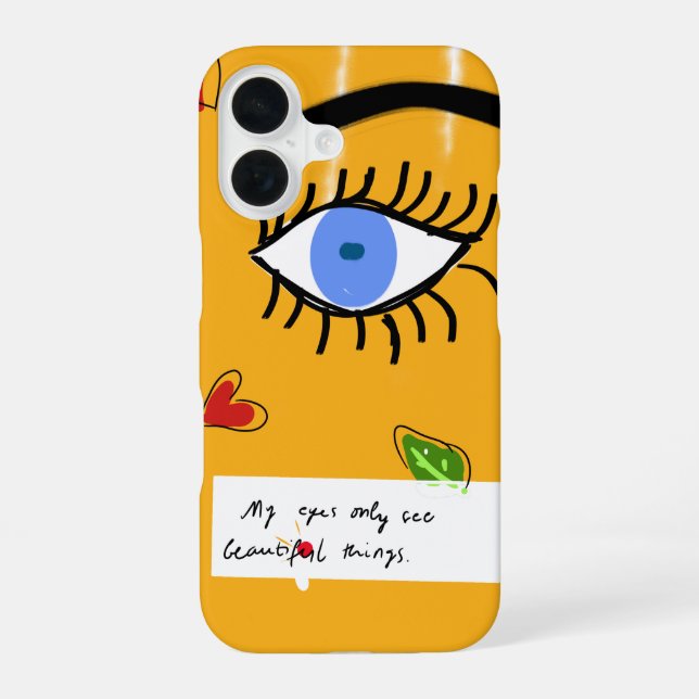 Coque iPhone 16 Étui de téléphone avec affirmation positive (Verso)