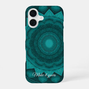 Coque iPhone 16 Étui de téléphone avec art mandala complexe – Ajou
