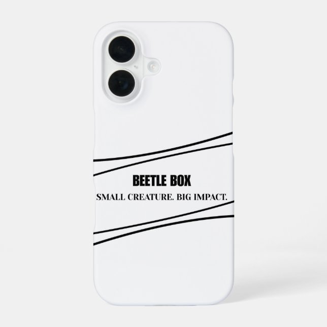 Coque iPhone 16 Étui de téléphone Beetle Box (Verso)
