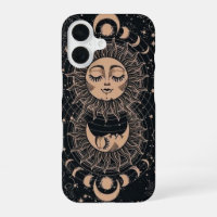 Étui de téléphone céleste Soleil Lune Croissant My