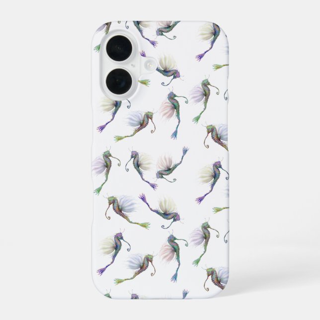 Coque iPhone 16 Étui de téléphone Cheval Marin Magique (Verso)
