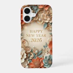 Coque iPhone 16 Étui de téléphone élégant bonne année