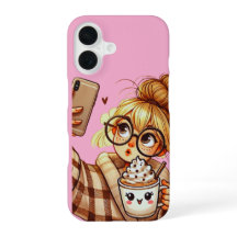 Étui de téléphone Fille de dessin animé mignonne p