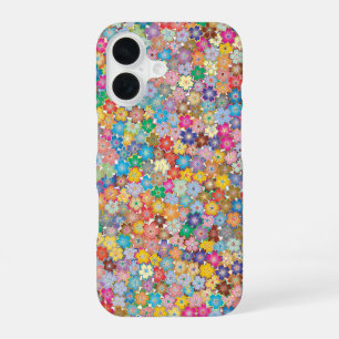 Coque iPhone 16 Étui de téléphone fleur de Sakura multicolore