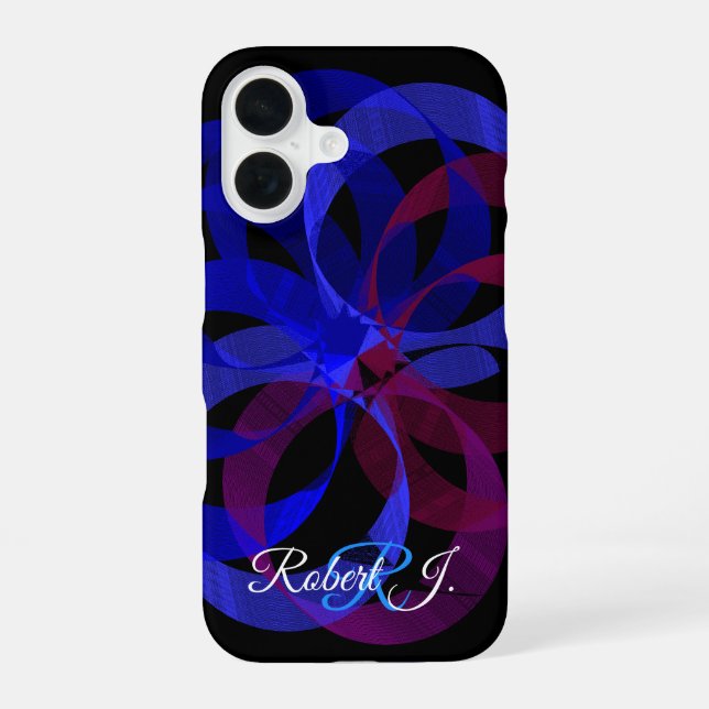 Coque iPhone 16 Étui de téléphone géométrique Figure 8 16 (Verso)