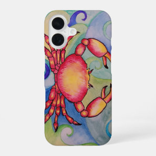 Coque iPhone 16 Étui de téléphone Happy Crab