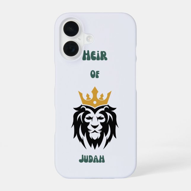 Coque iPhone 16 Étui de téléphone "Héritier de Juda"  (Verso)