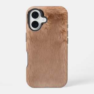 Coque iPhone 16 Étui de téléphone imprimé fourrure