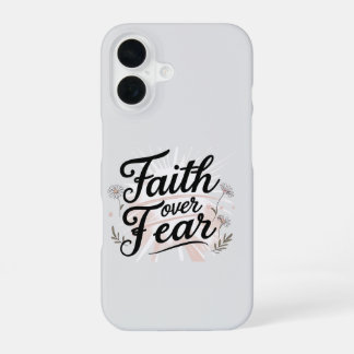 Coque iPhone 16 Étui de téléphone La Foi au-delà de la Peur