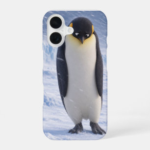 Coque iPhone 16 Étui de téléphone Manchot triste Mignon Oiseau d'h