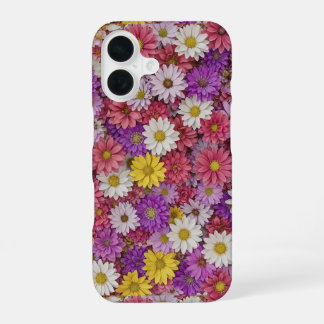 Coque iPhone 16 Étui de téléphone mural floral 3D