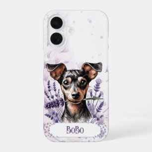Coque iPhone 16 Étui de téléphone personnalisé pour chien – Min Pi