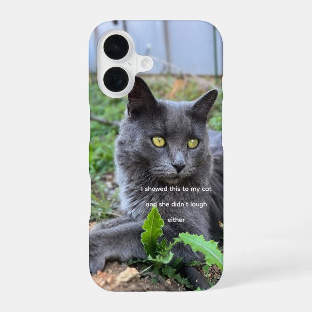 Coque iPhone 16 étui de téléphone pour chat  (Verso)