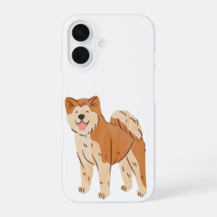Coque iPhone 16 Étui de téléphone pour chien mignon et duveteux