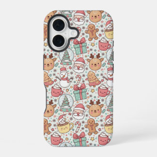 Coque iPhone 16 Étui de téléphone robuste pour Noël — Design migno