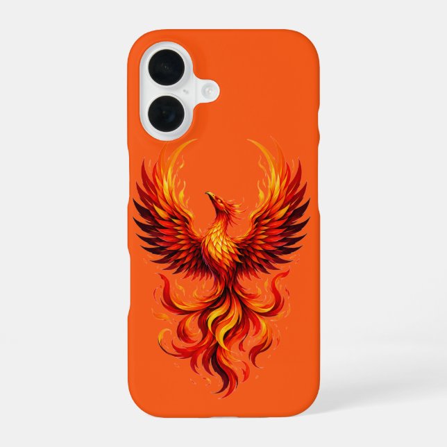 Coque iPhone 16 Étui Flamme de Phénix pour Apple iPhone 16 (Verso)