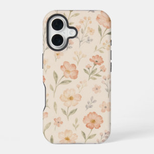 Coque iPhone 16 Étui floral aquarelle Jardin printanier