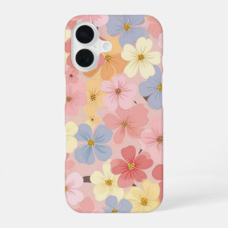 Coque iPhone 16 Étui floral enchanteur