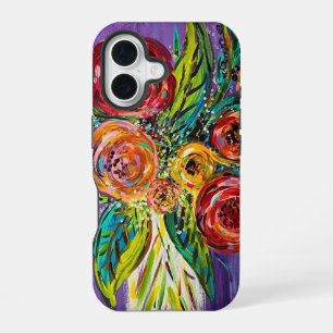 Coque iPhone 16 Étui floral pour iPhone