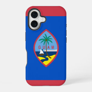 Coque iPhone 16 Étui iPhone 16 Case-Mate avec le drapeau de Guam