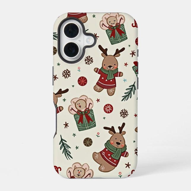 Coque iPhone 16 Étui iPhone 16 de Noël  (Verso)