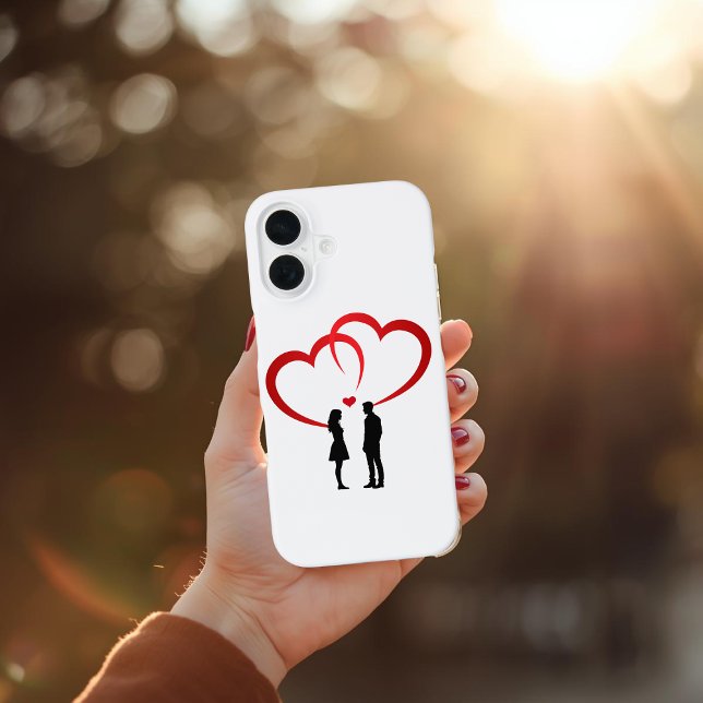 Coque iPhone 16 Étui iPhone 16 Deux Amoureux (Créateur téléchargé)