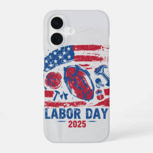 Coque iPhone 16 Étui iPhone 16 Fête du Travail 2025 Sports – Trava