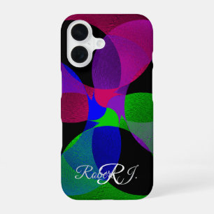 Coque iPhone 16 Étui iPhone 16 Fusion Géométrique Multi Couleurs