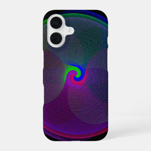 Coque iPhone 16 Étui iPhone 16 géométrique à centre fusionné color