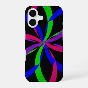 Coque iPhone 16 Étui iPhone 16 géométrique figure 8 multicolore