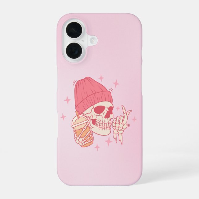 Coque iPhone 16 Étui iPhone 16 Halloween Épouvantable – Amusant et (Verso)