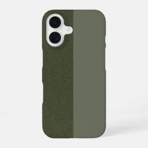 Coque iPhone 16 Étui iPhone 16 Split Moss Green – Mat et Paillette