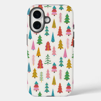Coque iPhone 16 Étui iPhone à l'effigie d'un sapin de Noël festif