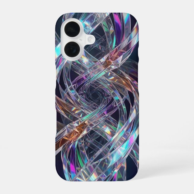 Coque iPhone 16 Étui iPhone à Tourbillon Holographique (Verso)