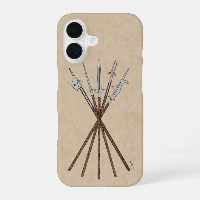 Coque iPhone 16 Étui iPhone Case-Mate avec des hallebardes du XVIe (Verso)