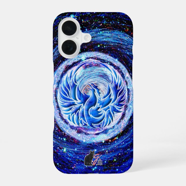 Coque iPhone 16 Étui iPhone Case-Mate Blue Phoenix (Verso)