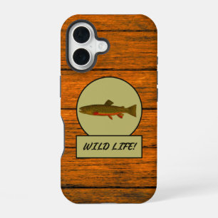 Coque iPhone 16 Étui iPhone Case-Mate en veinage de bois Brook Tro