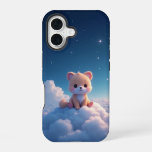 Coque iPhone 16 Étui iPhone Cloud Puppy Nuit Étoilée