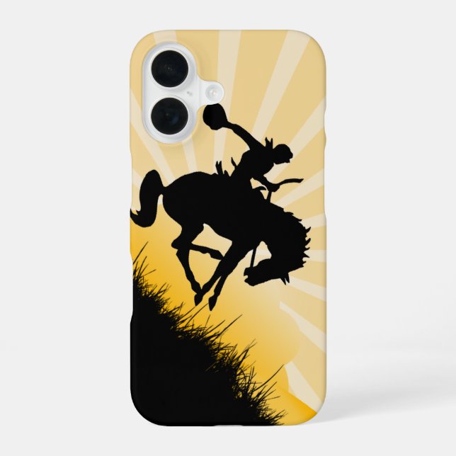 Coque iPhone 16 Étui iPhone Cowboy de Rodéo (Verso)