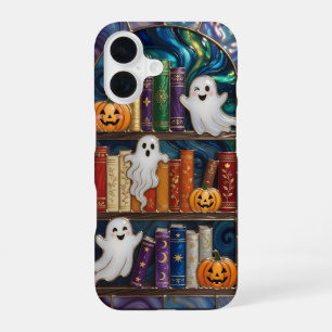 Coque iPhone 16 Étui iPhone esthétique épouvantable Livres fantôme