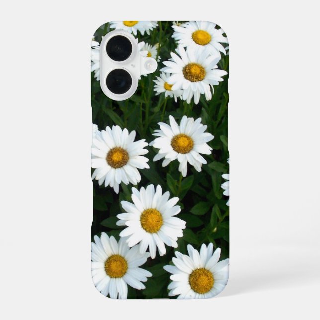 Coque iPhone 16 Étui iPhone Field of Daisies (Verso)