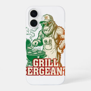 Coque iPhone 16 Étui iPhone Grill Sergent Drôle Bigfoot
