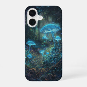 Coque iPhone 16 Étui iPhone / iPad Forêt de champignons lumineux