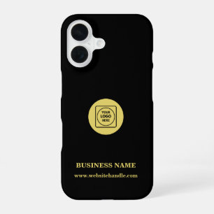 Coque iPhone 16 Étui iphone Logo d'entreprise personnalisé minimal