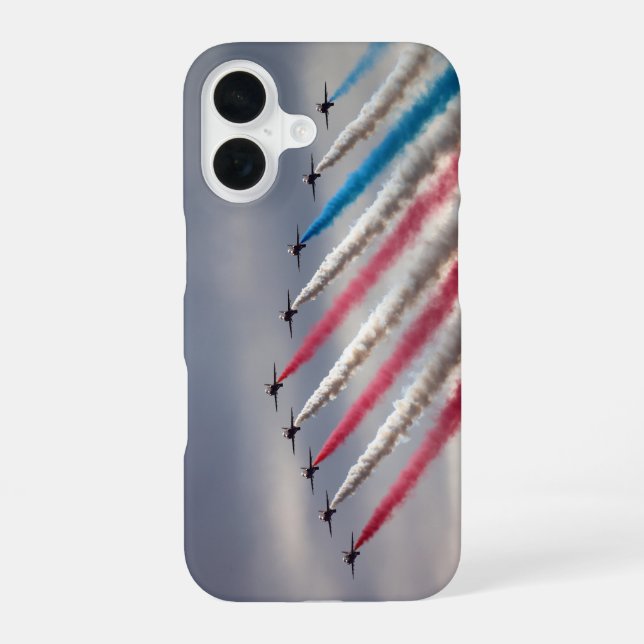 Coque iPhone 16 Étui iPhone Patriotic Flyover (Verso)