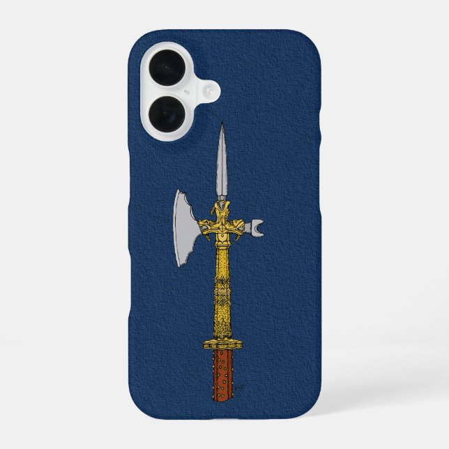 Coque iPhone 16 Étui iPhone Poleaxe d'Edward IV Case-Mate (Verso)